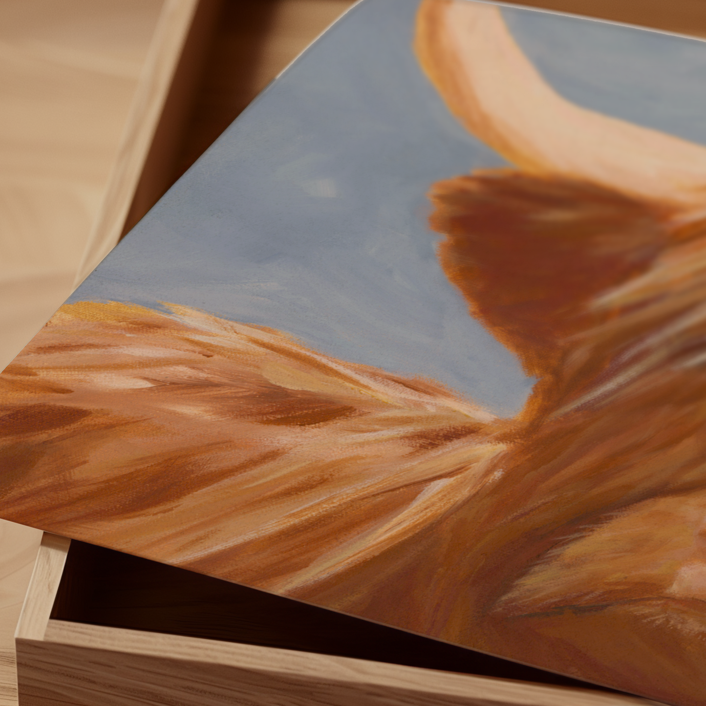 Highland Cow Wall Art | Rustic Farmhouse Animal Poster
