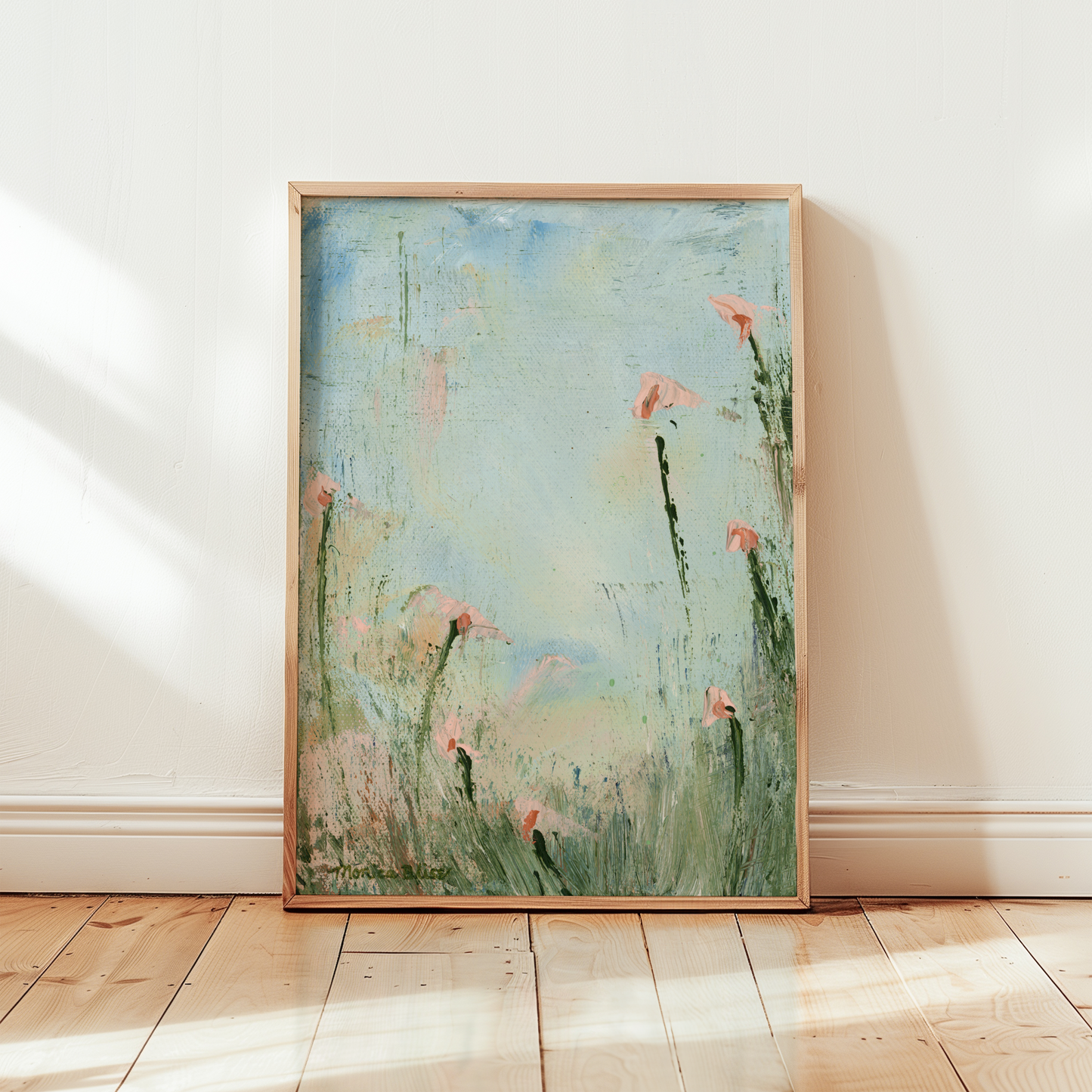 New Blooms 1 Flower Art Collection | Modern Floral Wall Decor