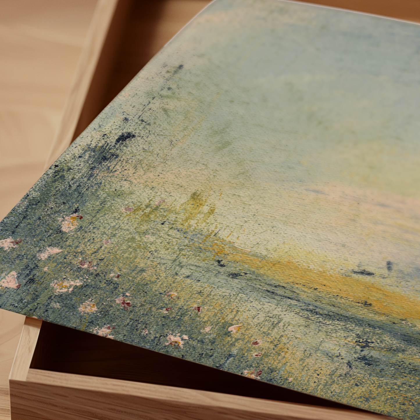 Sunset Flowers Art Print | Warm Toned Floral Wall Poster