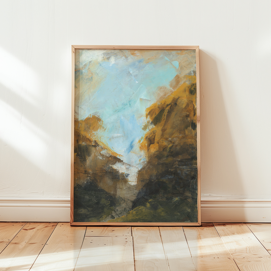 Breaking Through Art Print | Motivational Abstract Wall Decor