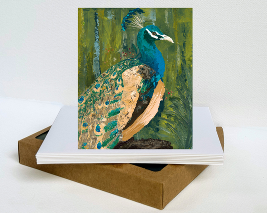 Wind Song Peacock Cards