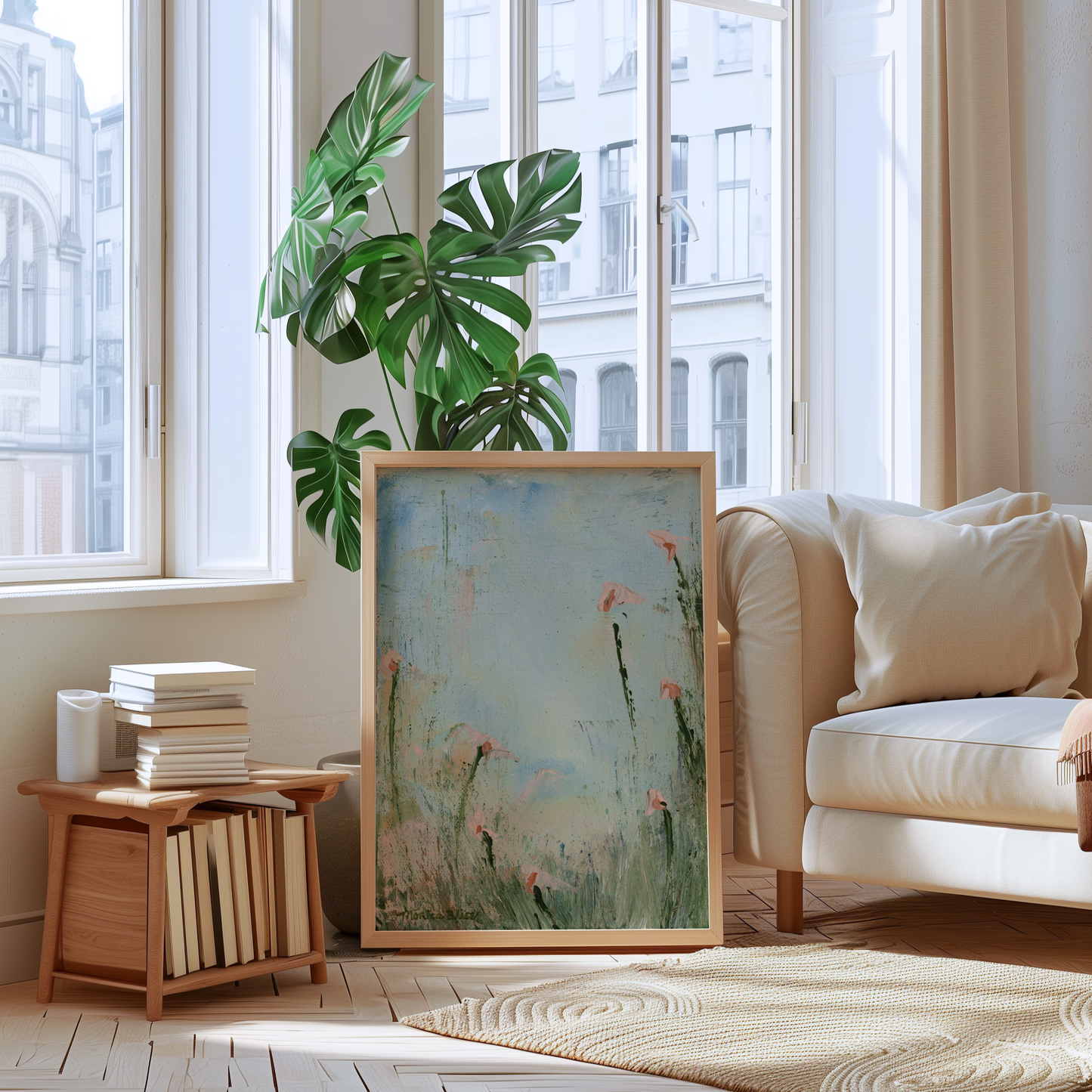 New Blooms 1 Flower Art Collection | Modern Floral Wall Decor